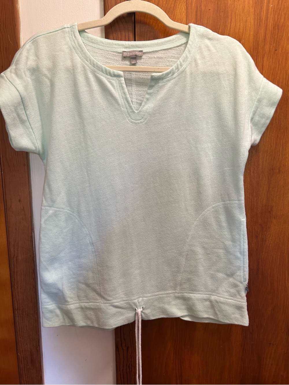 T by Talbots Mint Crewneck Short Sleeve Top